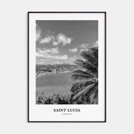 Saint Lucia Portrait B&W Poster
