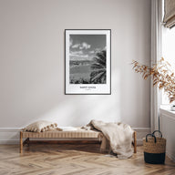 Saint Lucia Portrait B&W Poster