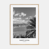 Saint Lucia Portrait B&W Poster