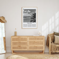 Saint Lucia Travel B&W Poster