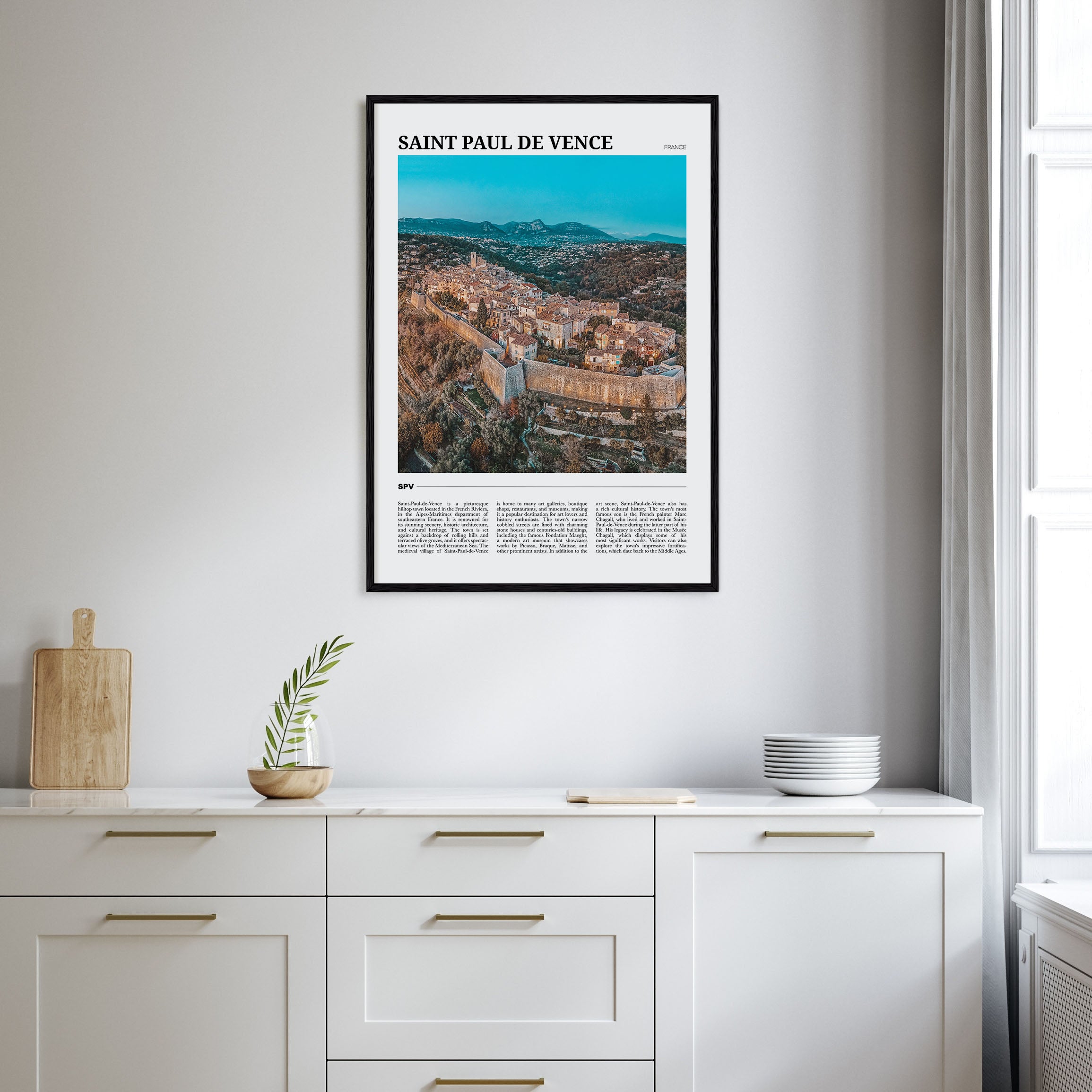 Saint-Paul-de-Vence Travel Color Poster