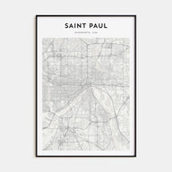 Saint Paul Map Portrait Poster