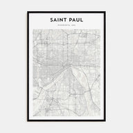 Saint Paul Map Portrait Poster