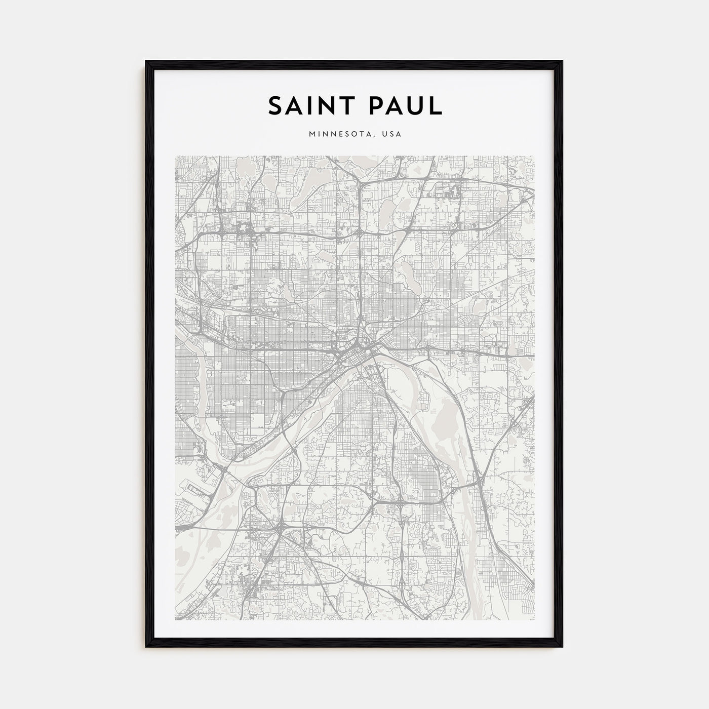 Saint Paul Map Portrait Poster