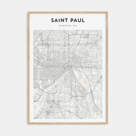 Saint Paul Map Portrait Poster