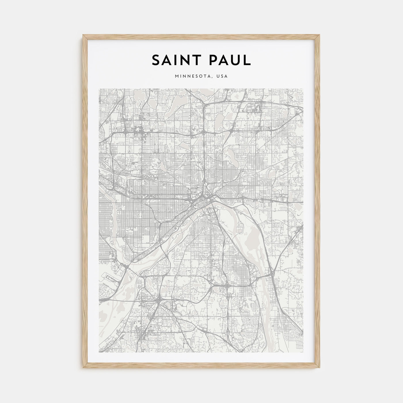 Saint Paul Map Portrait Poster