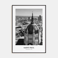Saint Paul Portrait B&W Poster