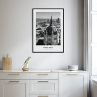 Saint Paul Portrait B&W Poster