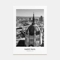 Saint Paul Portrait B&W Poster