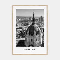 Saint Paul Portrait B&W Poster