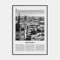 Saint Paul Travel B&W Poster