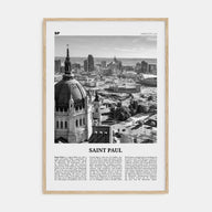 Saint Paul Travel B&W Poster