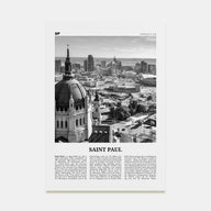 Saint Paul Travel B&W Poster