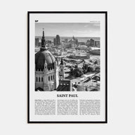 Saint Paul Travel B&W Poster