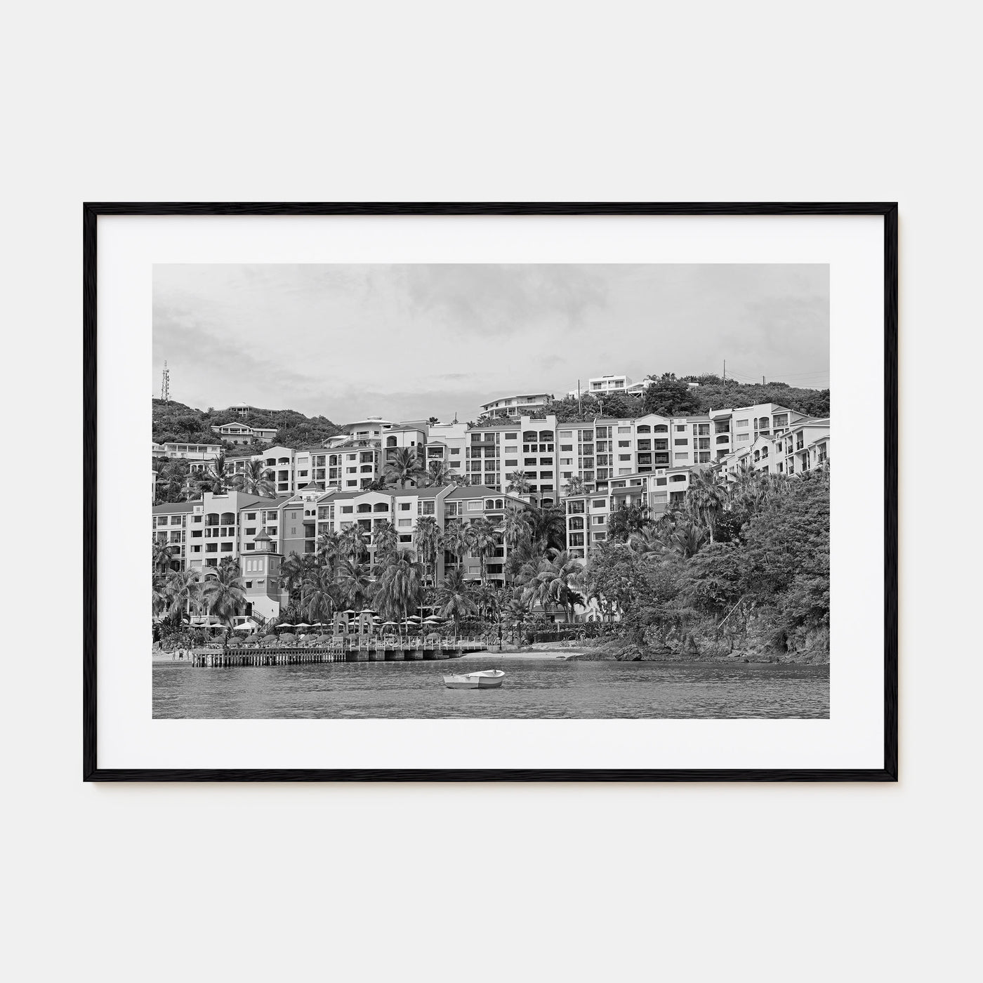 Saint Thomas Landscape B&W Poster