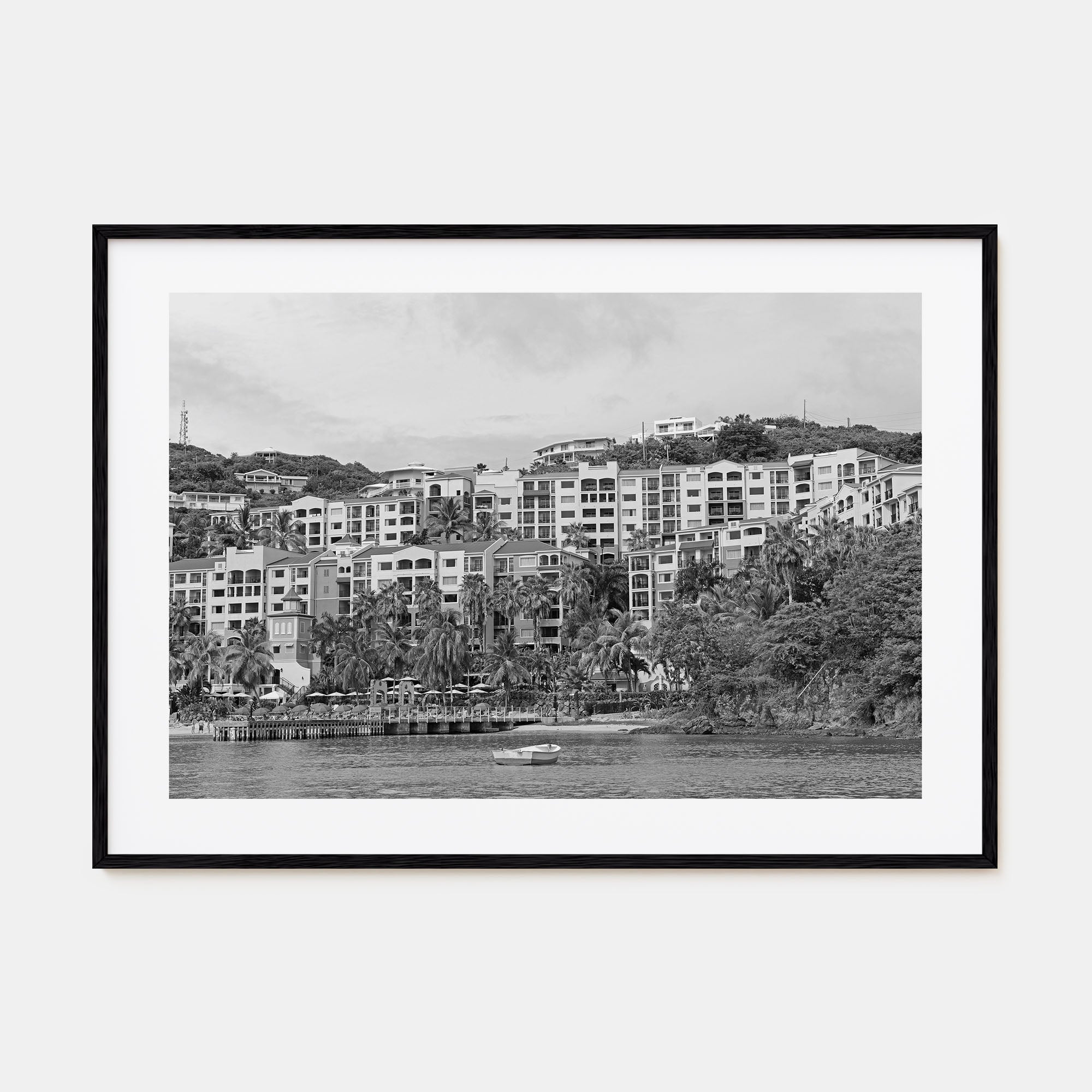 Saint Thomas Landscape B&W Poster