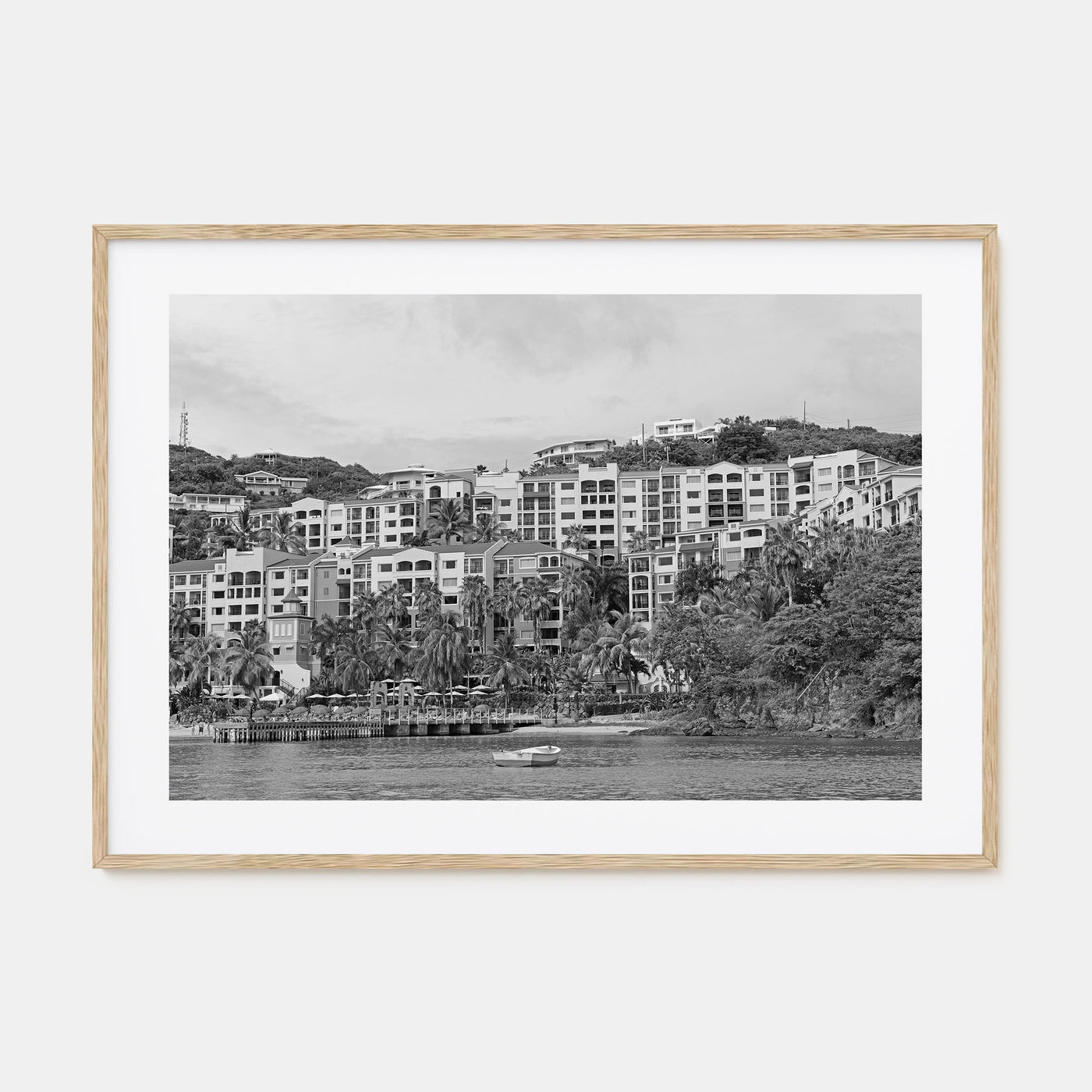 Saint Thomas Landscape B&W Poster