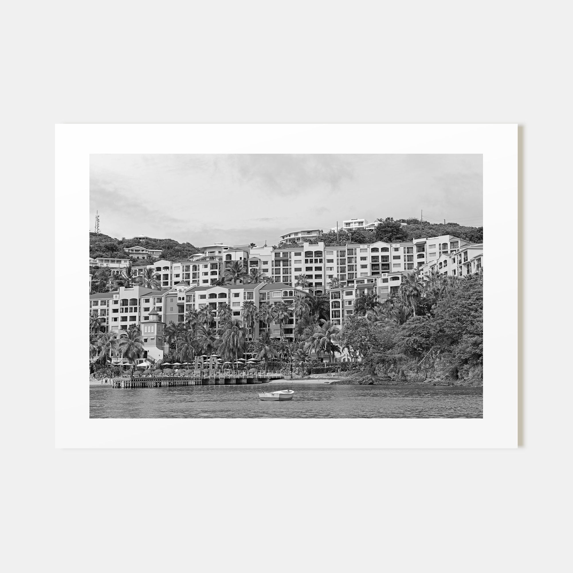 Saint Thomas Landscape B&W Poster