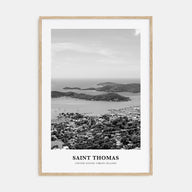 Saint Thomas Portrait B&W Poster