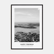Saint Thomas Portrait B&W Poster
