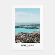 Saint Thomas Portrait Color Poster