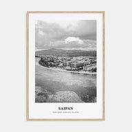 Saipan Portrait B&W Poster