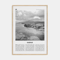 Saipan Travel B&W Poster