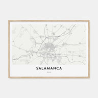 Salamanca Map Landscape Poster