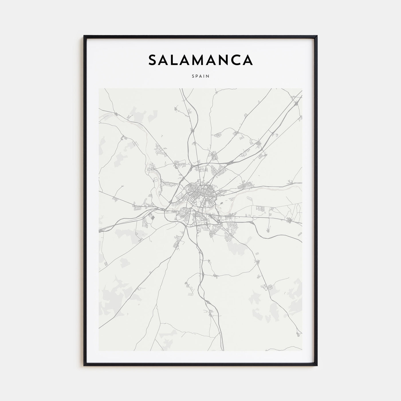 Salamanca Map Portrait Poster