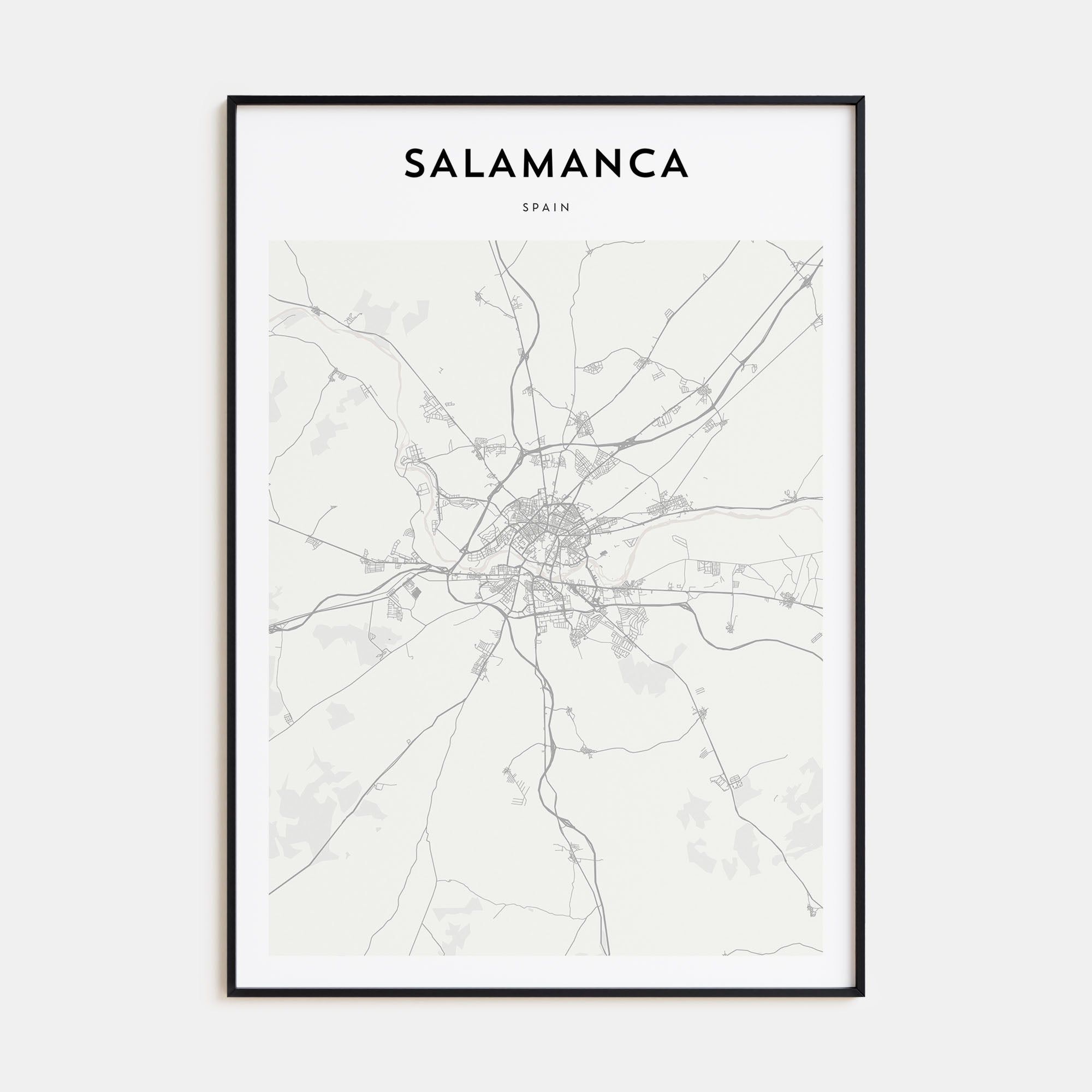 Salamanca Map Portrait Poster