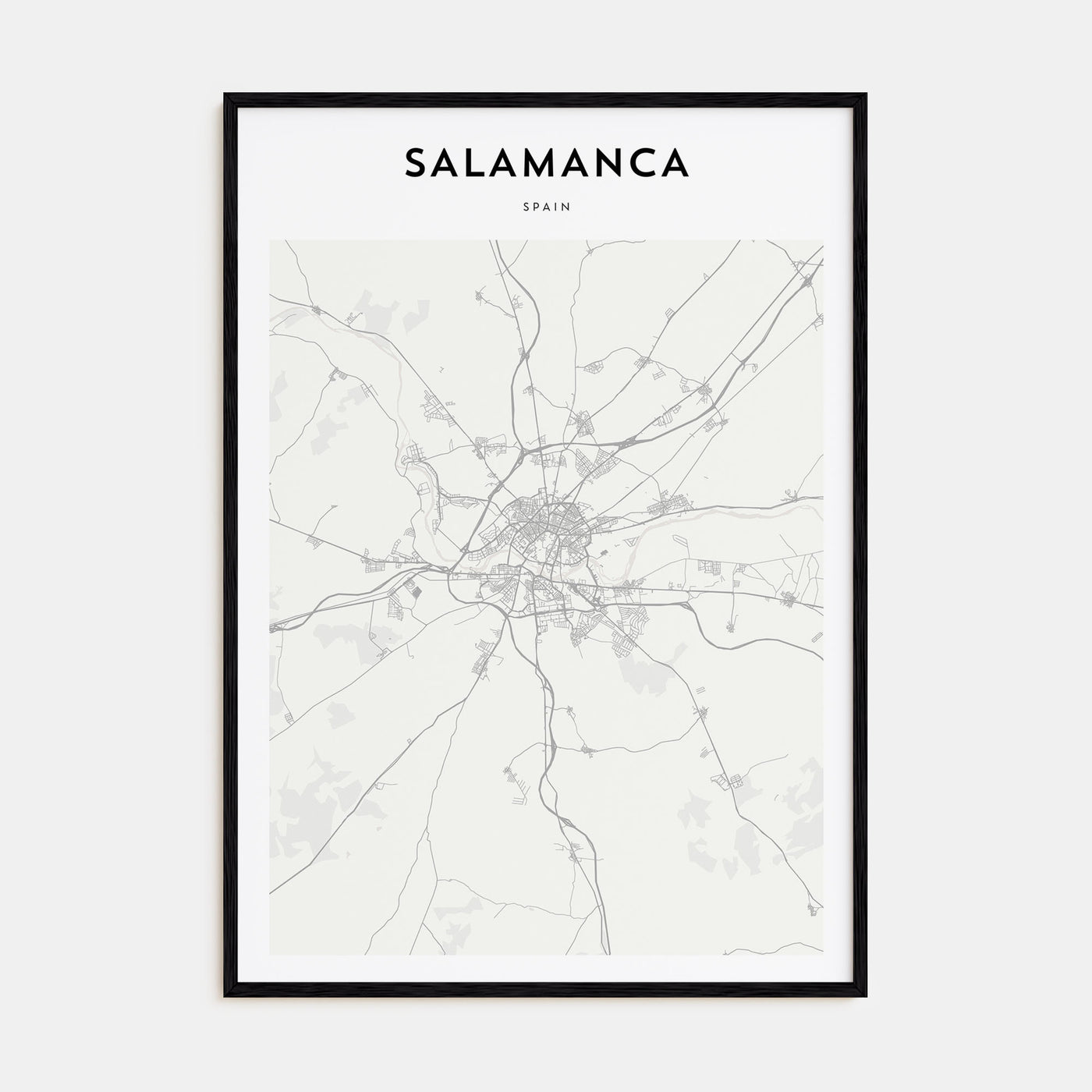 Salamanca Map Portrait Poster