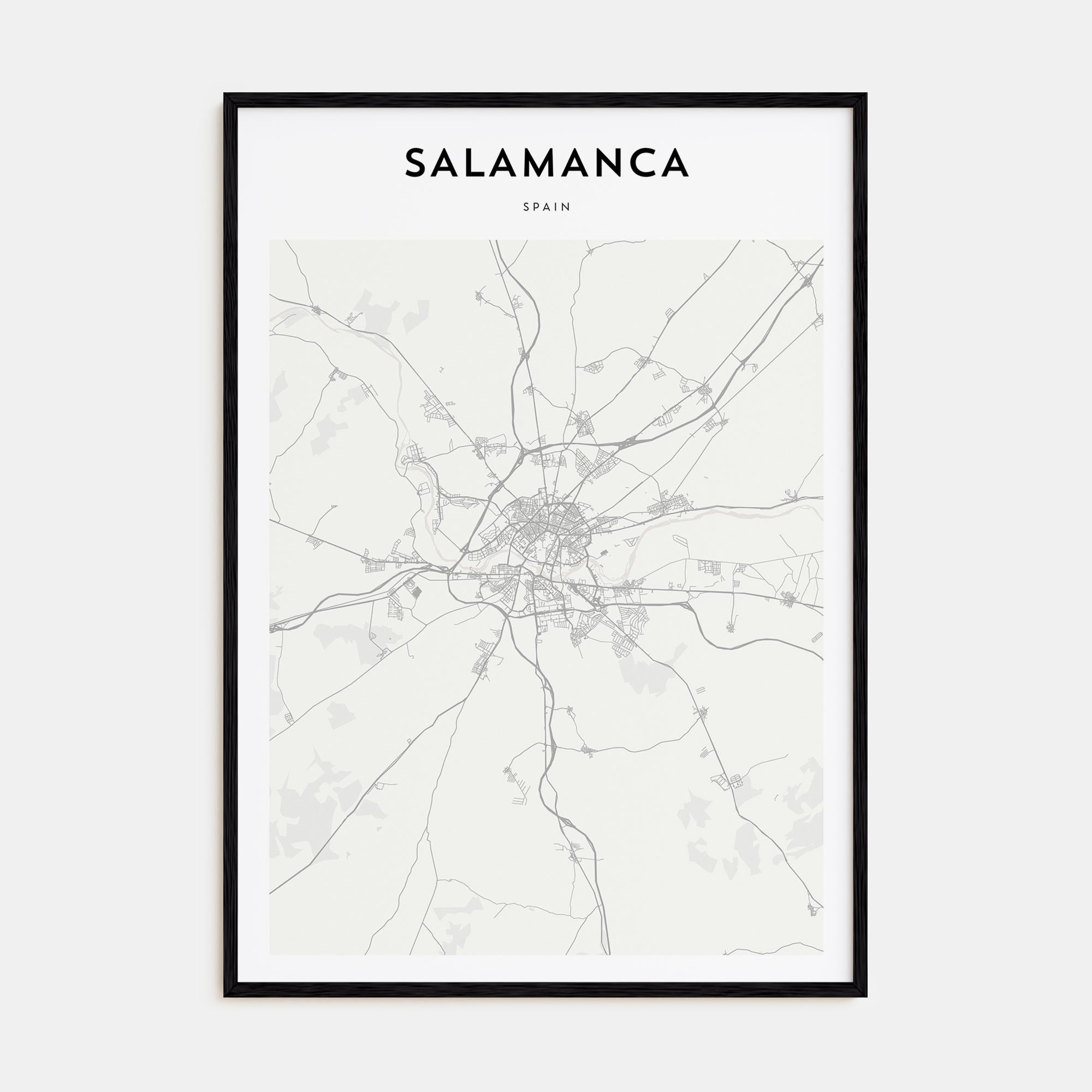 Salamanca Map Portrait Poster