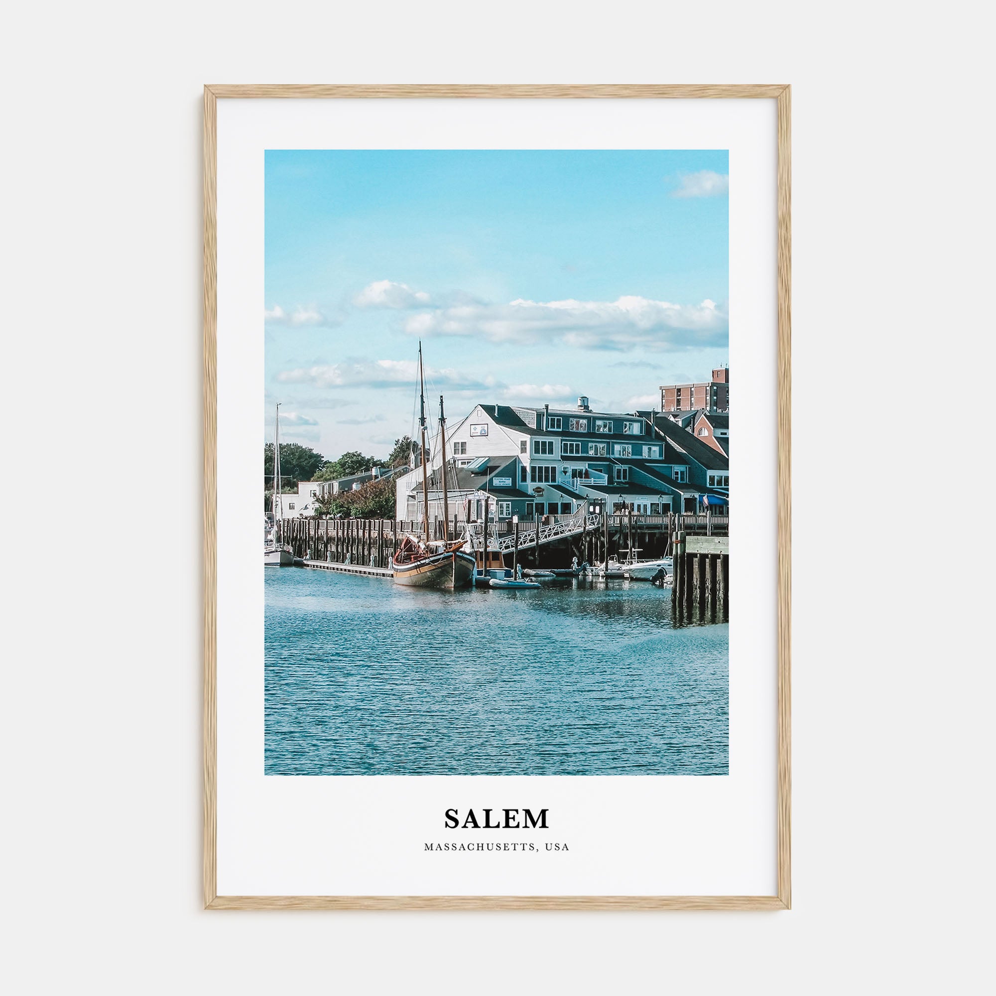 Salem, Massachusetts Portrait Color Poster