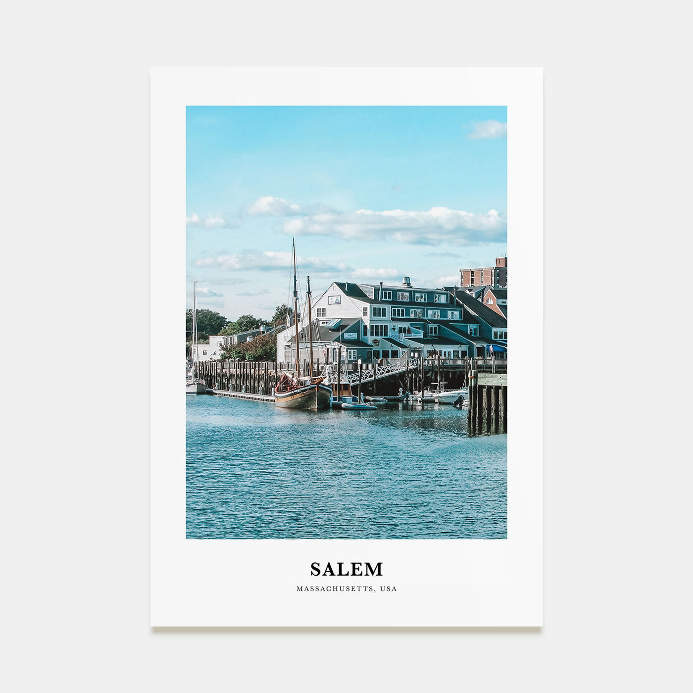Salem, Massachusetts Portrait Color Poster