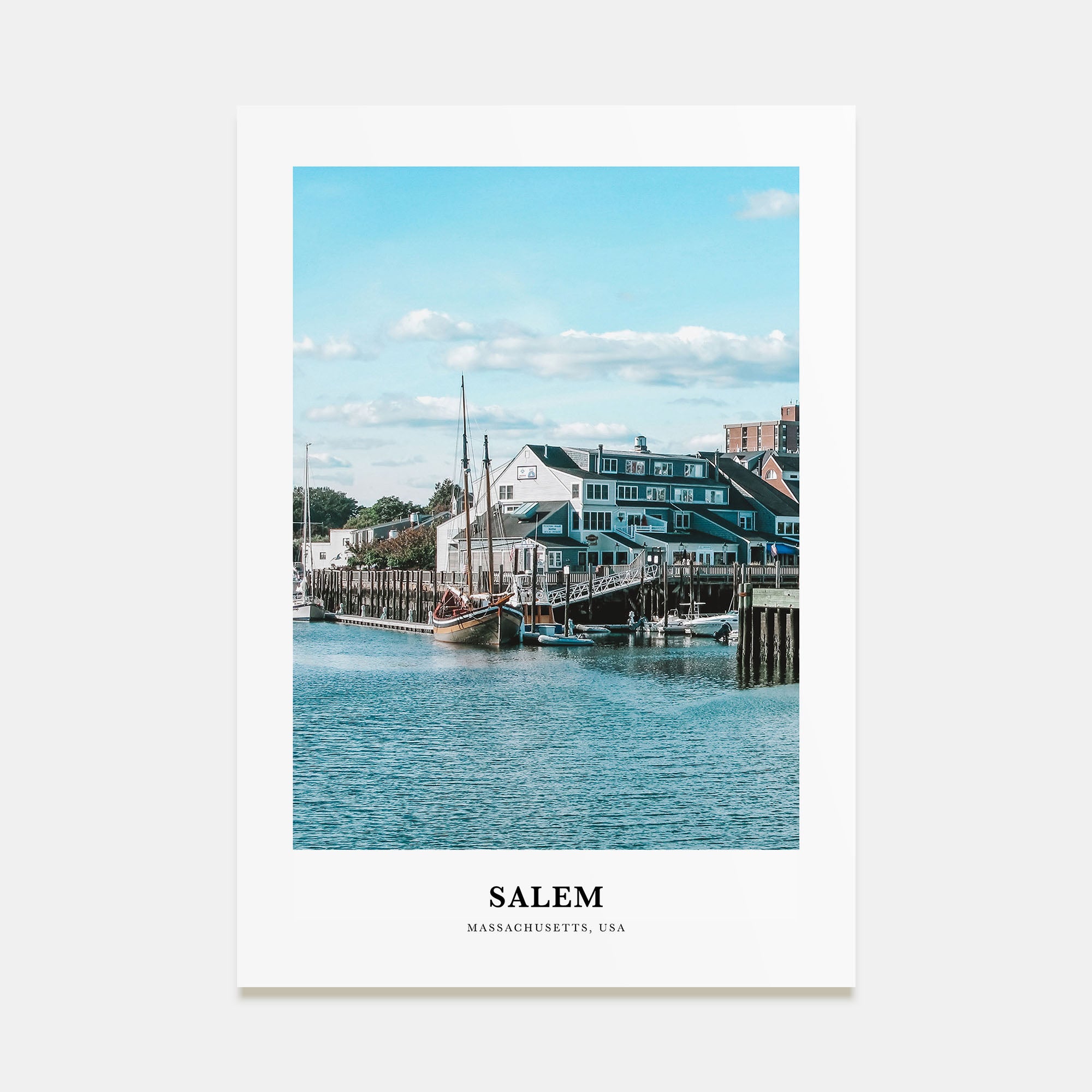 Salem, Massachusetts Portrait Color Poster