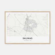 Salinas Map Landscape Poster