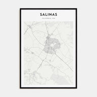 Salinas Map Portrait Poster