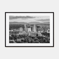 Salt Lake City Landscape B&W Poster