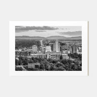 Salt Lake City Landscape B&W Poster