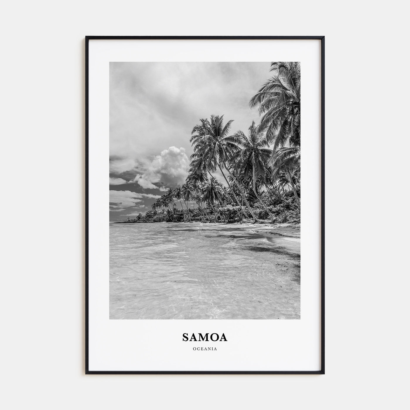 Samoa Portrait B&W Poster