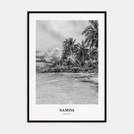 Samoa Portrait B&W Poster