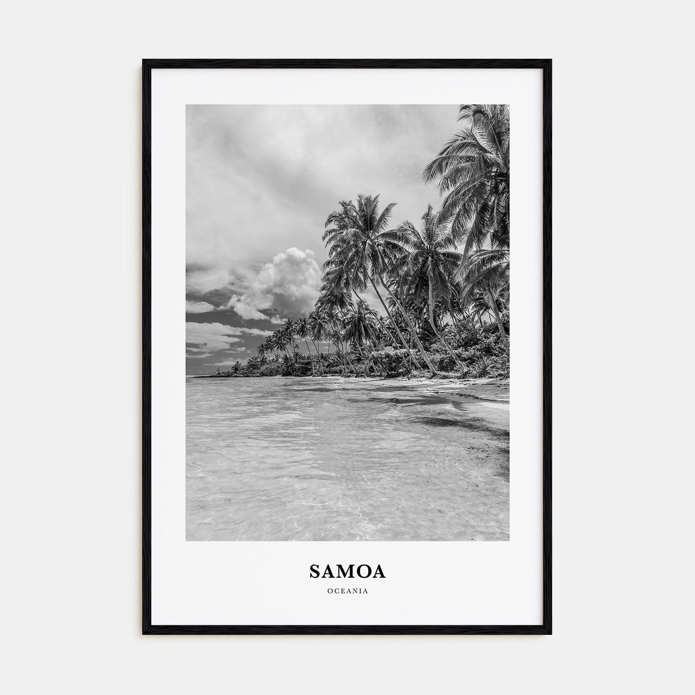 Samoa Portrait B&W Poster