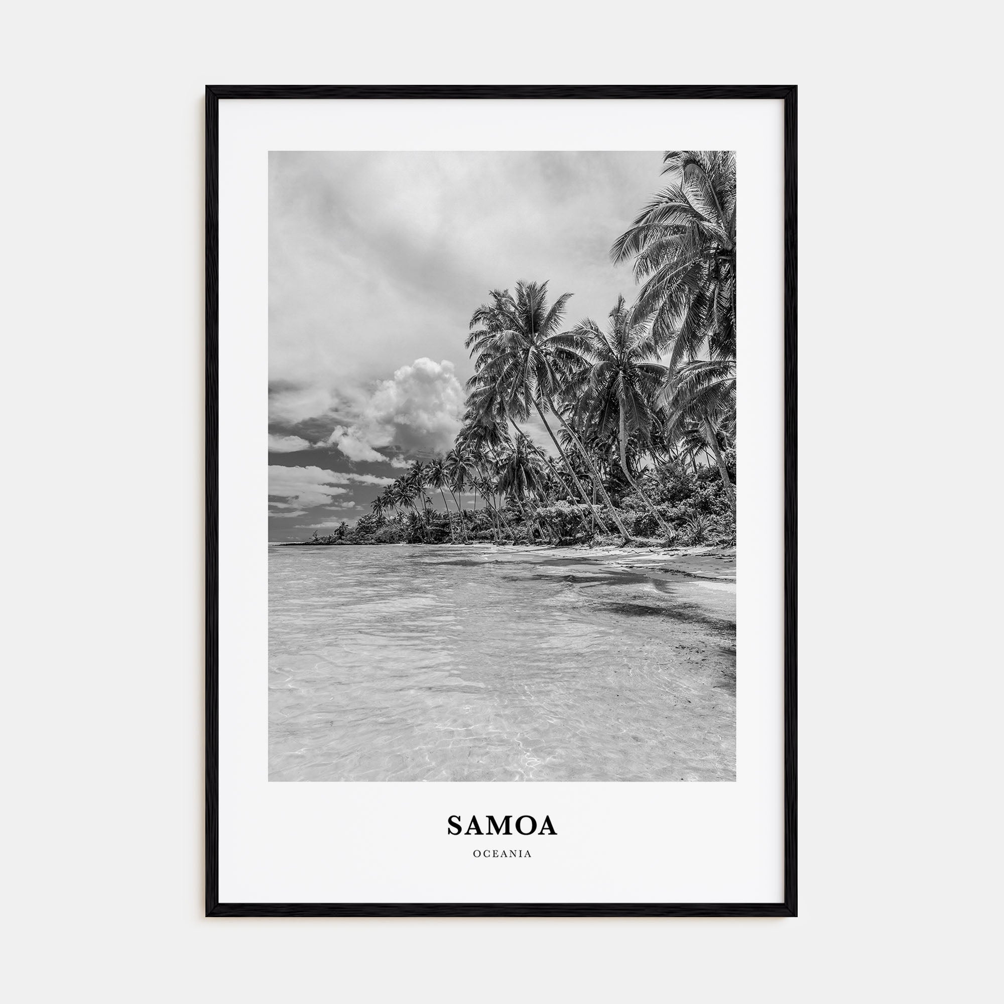 Samoa Portrait B&W Poster