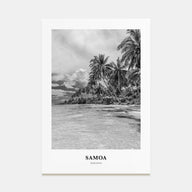 Samoa Portrait B&W Poster