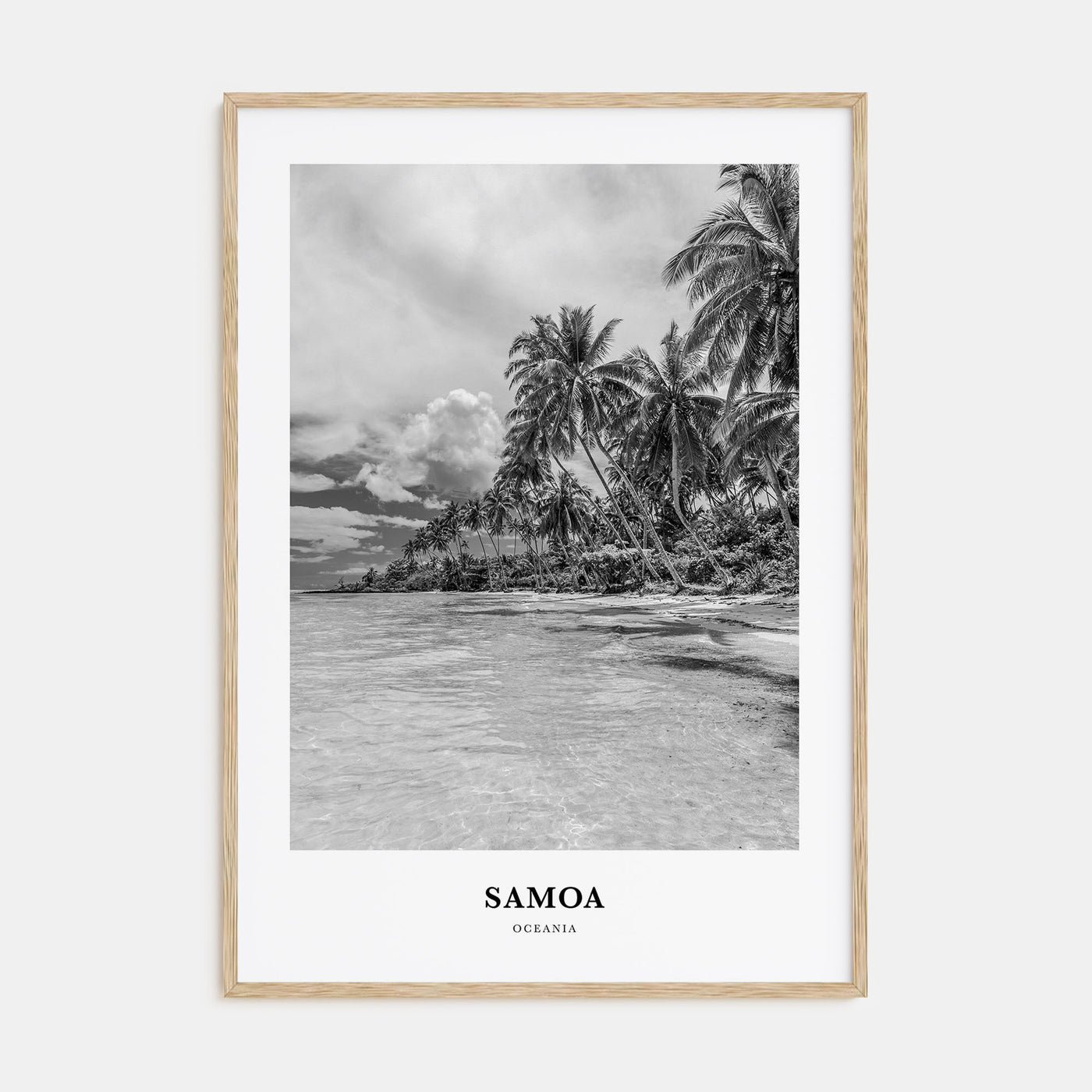 Samoa Portrait B&W Poster