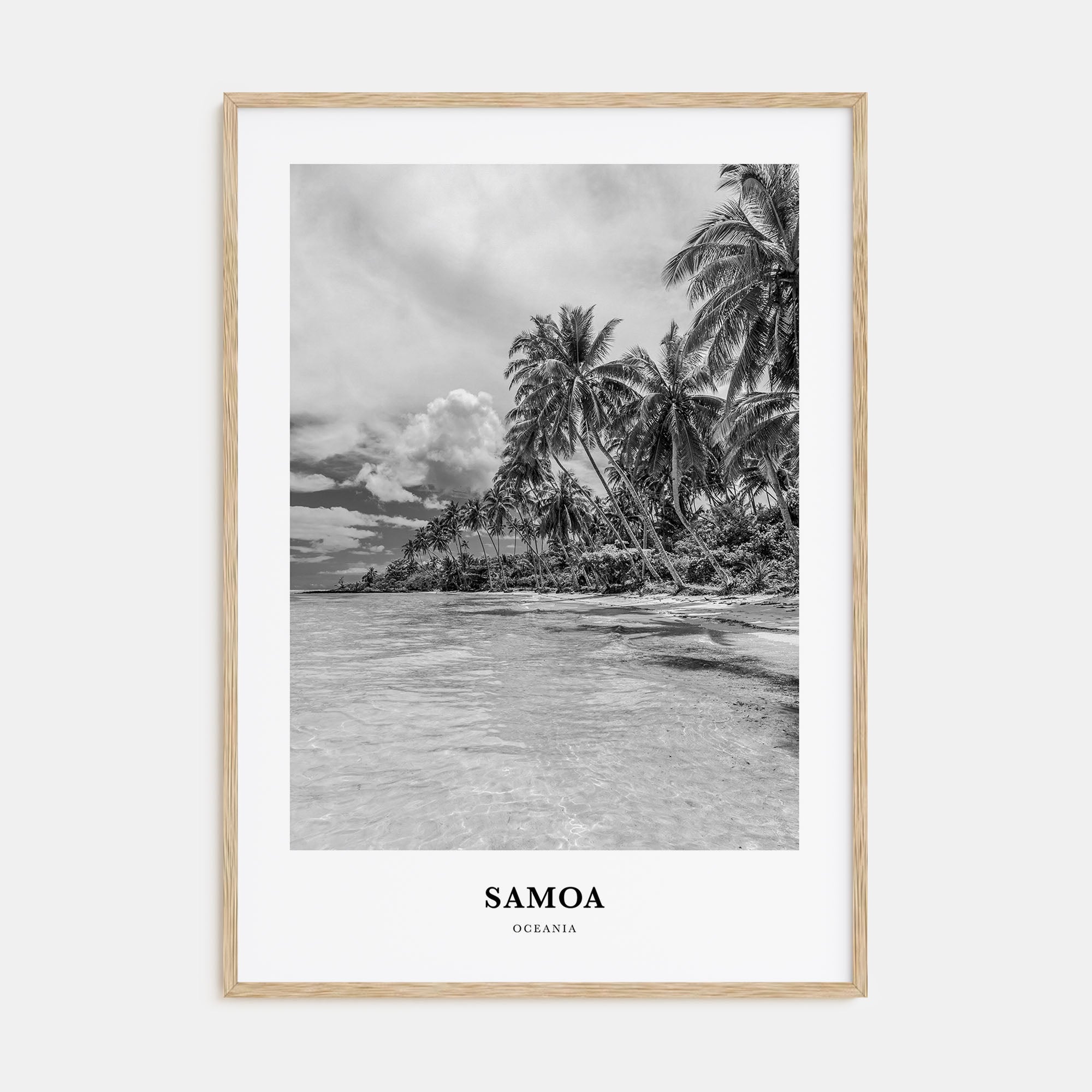 Samoa Portrait B&W Poster