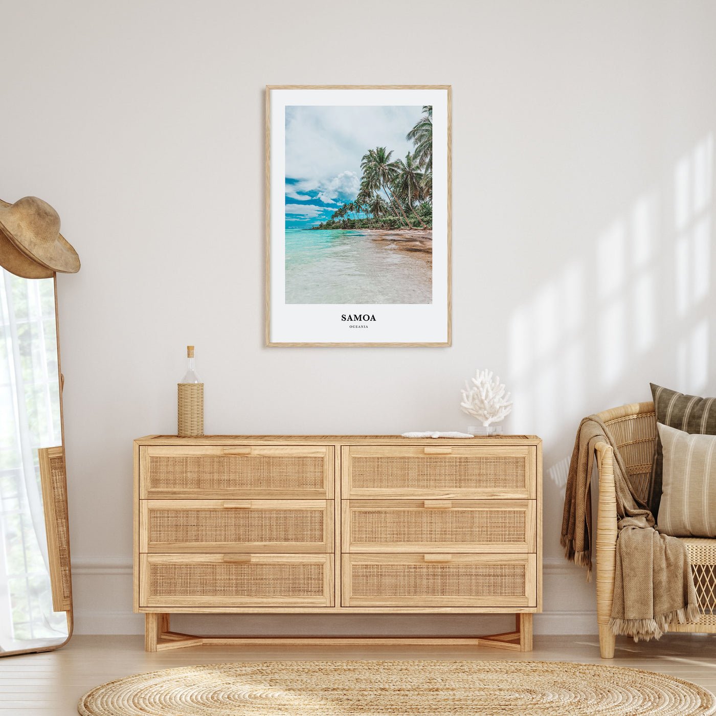 Samoa Portrait Color Poster