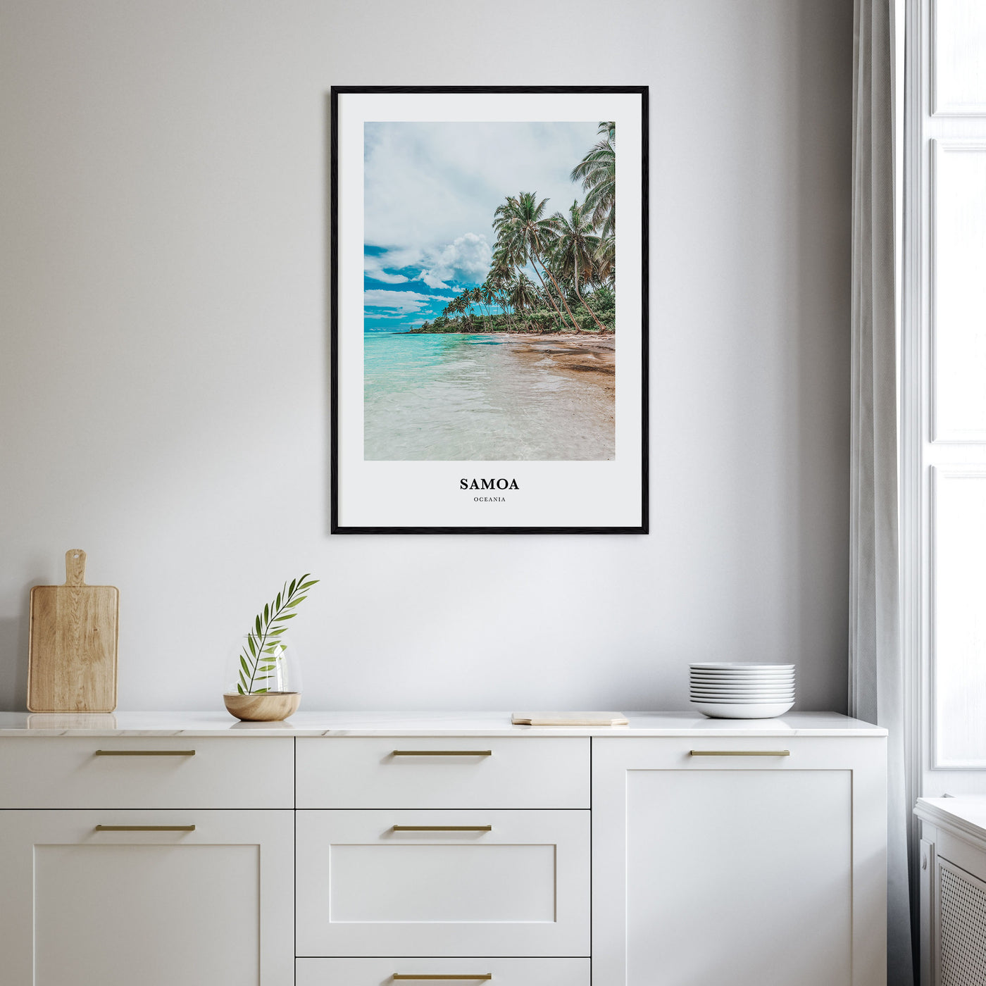 Samoa Portrait Color Poster