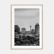 San Antonio Photo B&W Poster