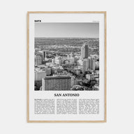 San Antonio Travel B&W No 1 Poster